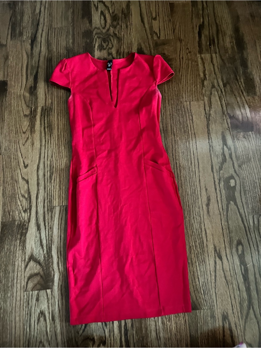 Windsor Vibrant Red Midi Sheath Dress